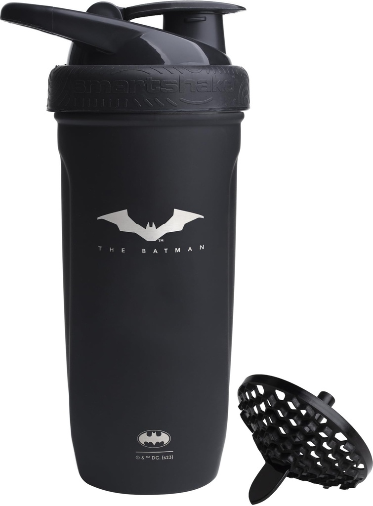 Smartshake DC COMICS Reforcez la bouteille de shaker de protéines d'acier inoxydable 900 ml