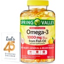 Omega-3 von Fish Oil Heart General & Brain Health Nahrungsergänzungsmittel Softgels, 1000 mg, 120 Count Bundle mit Lualls 45 Diabetes Decodiert
