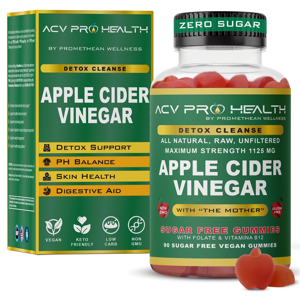 ACV mit Zucker macht keinen Sinn! Apfel Apfel Apfel Apfel Apfelegar Gummis Sugar Free Low Carb Advanced Keto Acv Gummies Keto Gummy Detox Cleanse (90 Count)