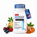 N-Labs ExaFlex Glucosamine Chondroitin MSM, Capsules de Bromelain - Suppléments articulaires pour hommes et femmes avec Boswellia Extract, Turmeric et Quercetin - Soutient la santé articulaire - Fabriqué aux États-Unis - 60 Capsules