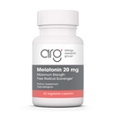 Allergy Research Group Melatonin 20mg - Pure Melatonin, Extrastärke für Erwachsene, Schlafhilfe, High Dose, Vegetarische Kapseln - 60 Count