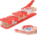 Extra Large Weekly Pill Organizer - Waterproof 7-Day Pill Box, Portable Vitamin & Supplement Case, einfach zu öffnen Design, Ideal für Reisen ein nd Daily Medication Management (Red)