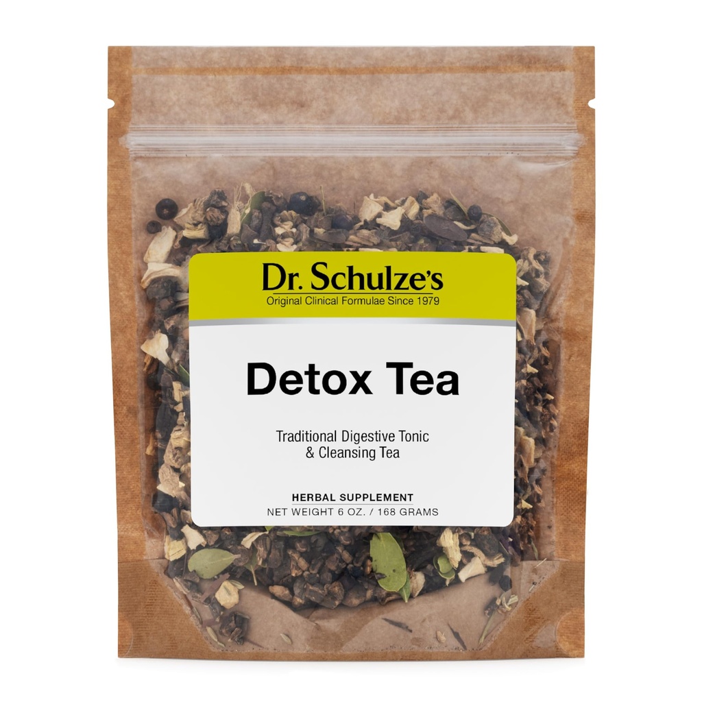 Dr. Schulze’s | Detox Tea | All Zweck pflanzliche Tonic | Leistungsstarke Verdauungs-Stimulant | Nahrungsergänzung | Ultimate Liver Cleanse | Hilft Gas und Verdauung zu beseitigen | Release Toxins | 6 Oz. Pack