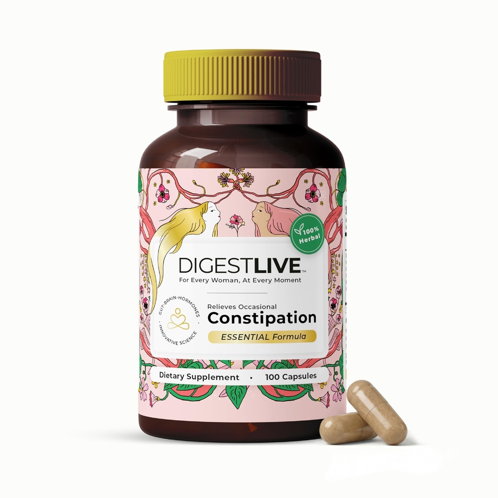 Laxative, Constipation Relief für Damen - Hocker Weichspüler - 100% natürlich - 100 Kapseln - weiblich Colon Cleanse, Detox - Gas und Bloating Relief - Vegan, Gluten und GMO Kostenlos