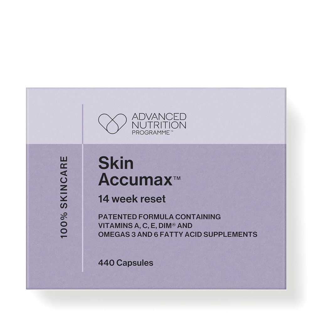 jane iredale Haut Accumax Nahrungsergänzungsmittel Kapseln verbessern Akne und fördern gesunde Haut enthält Vitamin A, C und E Vegan & Gluten-frei