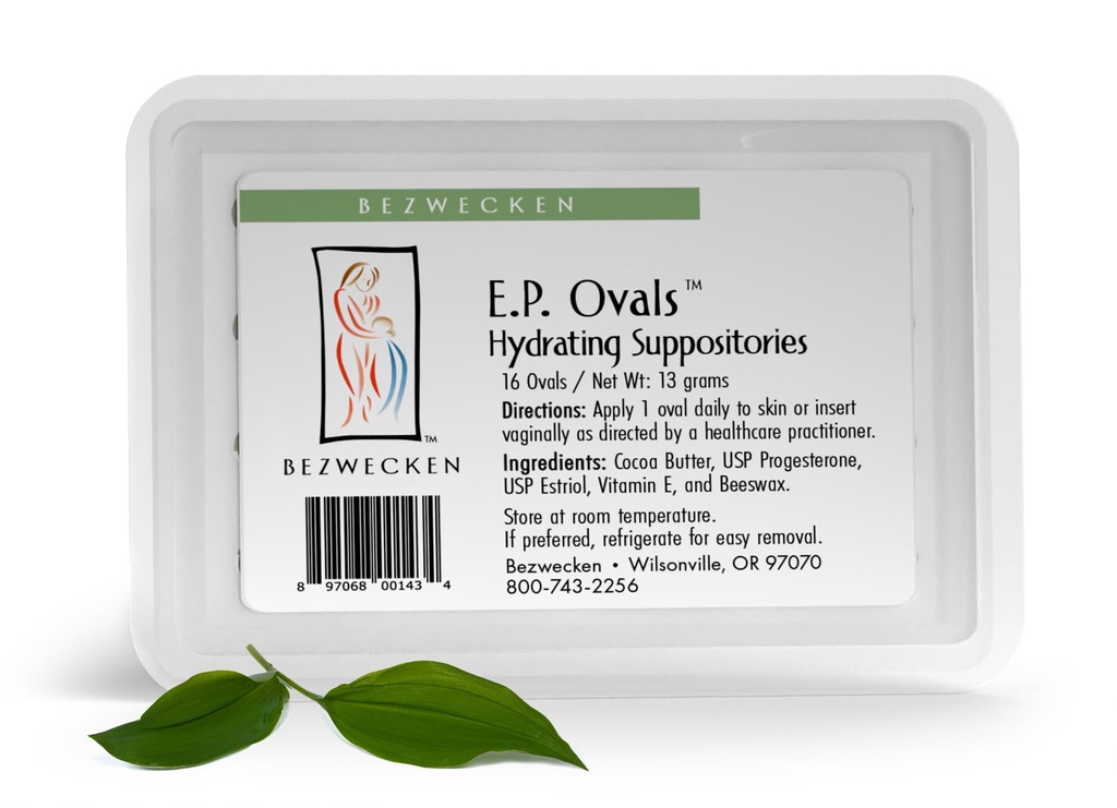 Benötigen E.P. Ovals – 16 Oval Suppositories - Professional geformt, um Vaginale Trockenheit in Menopausal Women zu lindern - Einzigartige Mischung aus Progesterone & Estriol - Natürliche Vaginalschmierung