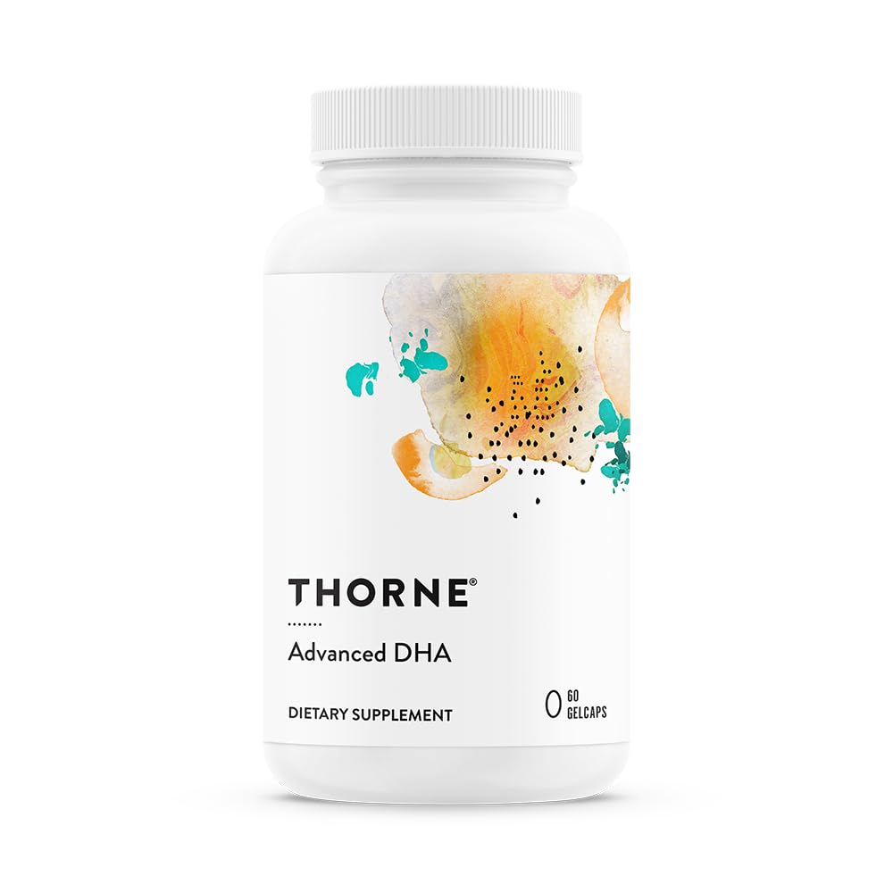 THORNE - DHA avancé - 650 mg DHA et 200 mg d'EPA - soutient le vieillissement du cerveau en santé et la fonction nerveuse* - 60 gelcapsules