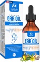 Huile d'oreille biologique pour l'infection de l'oreille - Earrops naturels pour la prévention des maux d'oreille, l'enlèvement de l'oreille et de la cire de Swimmer - Remède pour les enfants, les adultes, les bébés et les chiens - avec Mullein, l'ail, Calendula Fabriqué aux États-Unis