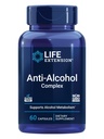 Lebensverlängerung Anti-Alcohol-Komplex, Vitamin C, Zink, Traubensäcke, Milchdistel, Gewürzextrakt, Unterstützt gesunden Alkohol Metabolismus & Optimale Leberfunktion, Glutenfrei, Non-GMO, 60 Kapseln