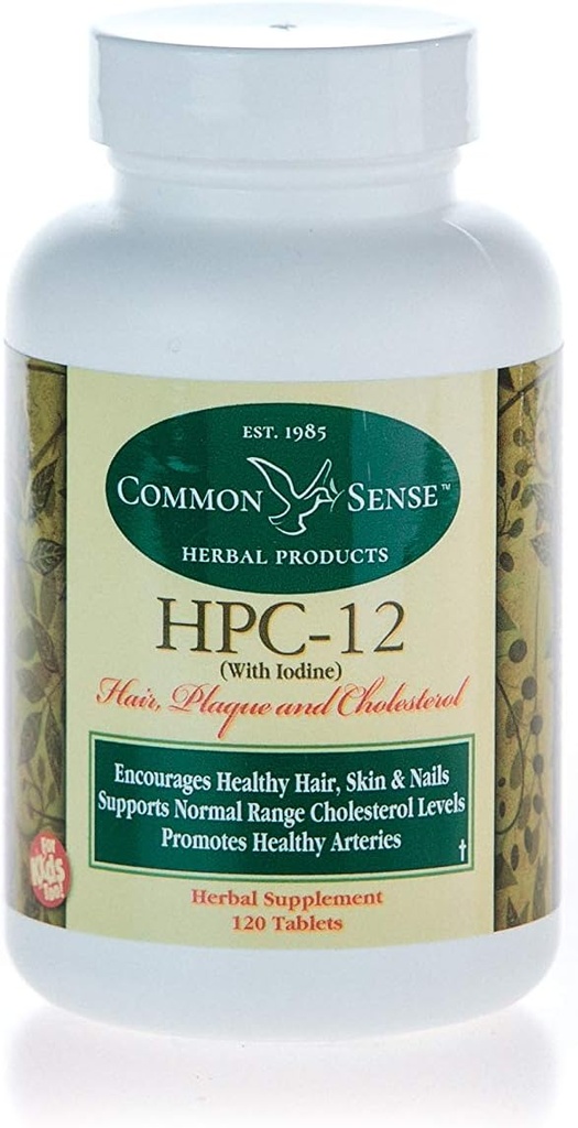 Produits à base de plantes sensibles HPC-12 (270): Cheveux, plaque et cholestérol avec l'iode