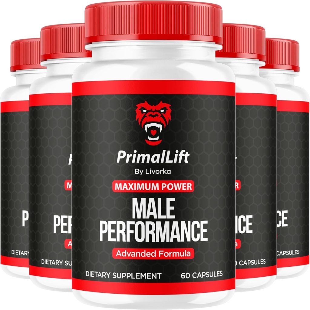(5 Pack) Primal Lift, Primal Lift für Herren, Primal Lift Kapseln, Primal Lift Pillen, Primal Lift Supplement, PrimalLift Alle natürlichen Support, Primal Lift Advanced Formula, 300 Kapseln für 5 Monate