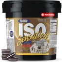 Ultimate Nutrition Whey Protein Isolate Pulver mit Glutamin Complex, ISO Sensation 93 - Whey Protein Pulver mit hinzugefügtem Kolostrum für verbesserte Erholung, Immunität & Gut Gesundheit - Cookies N Cream, 5lbs