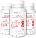 (3 Pack) Terraform Pure TUDCA (Tauroursodeoxycholsäure) - 500mg pro Servierung - Pure Liver Support & Health - 60 Kapseln