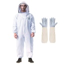 LONGADS Professional Bienen Anzug für Herren Frauen, Bienenzucht Anzug mit Glove &Ventilierte Kapuze, Multi-Size-Bee Outfit für Hinterhof und Bienenhalter für Bienenhalter Catcher Weihnachtskostüm