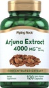 Piping Rock Arjuna Extrakt | 4000 mg | 120 Kapseln | von Arjuna Bark Herb | Konzentrierte Kräuterergänzung | Non-GMO, Glutenfrei