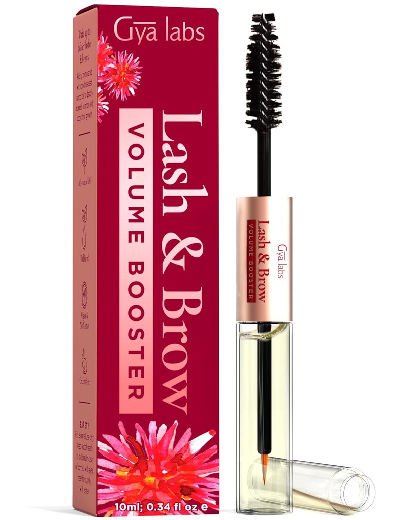 Gya Labs Lash und Brow Oil - 100% reines Natual Organic Castor Öl Wimpern & Augenbraue Serum für voll aussehende Lashes & Brows (0.34 Fl Oz)