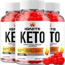 (3 Pack) Ignite Keto ACV Gummies - Formule avancée Ignite Keto Plus ACV Gummies vinaigre de pomme vinaigre Ignite ACV complément alimentaire (180 Gummies)