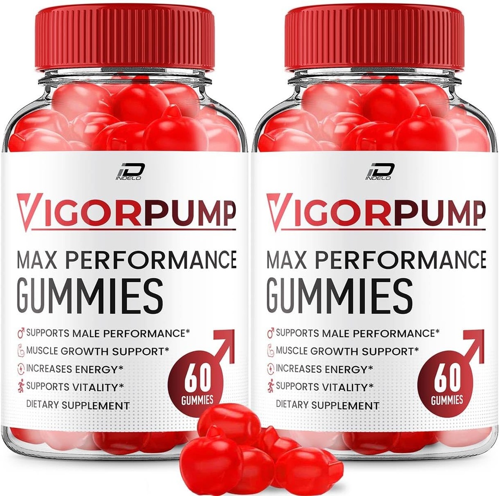 Vigor Pump Gummis für Herren – VigorPumpe Male Gummis All-Natural Supplement, Pump Vigor Gummies Bewertungen (2 Pack - 120 Gummies)