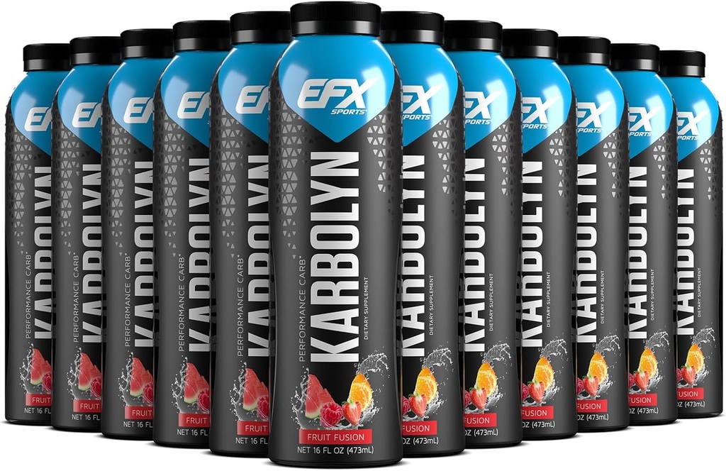 EFX Sports Karbolyn Consommation d'essence Pré, Intra, post entraînement Boissons glucidiques Charge de glucides, énergie soutenue Stimulant et sans sucre