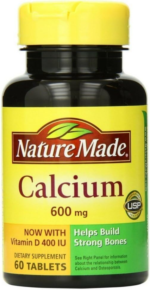 Natur gemacht Kalzium mit Vitamin D3 600mg, 60 Tabletten