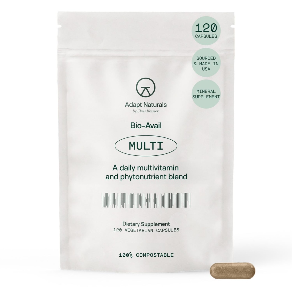 Adapter la multivitamine naturelle pour les femmes et les hommes, Biodisponible Supplément quotidien de multivitamine facile à absorber avec la biotine, la niacine, la vitamine A, B, C, D, E, K1, zinc, magnésium - soutien immunitaire - 30 jours d'approvisionnement