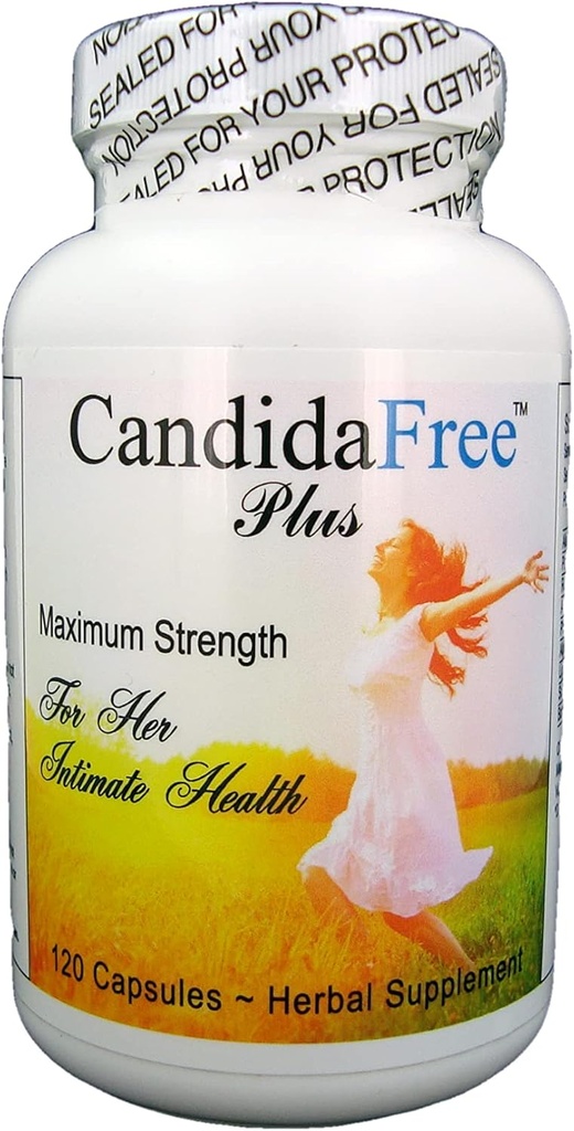 Candida-Free Natural Balance Support Formel für Hefe Overgrowth Cleanse und Detox für Frauen. 120 Vegan Kapseln.