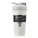 BlenderBottle Strada Shaker Cup Insulated Edelstahl Wasserflasche mit Draht Whisk, 24-Ounce, Weiß