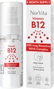 Vitamin B12 Spray 500 mcg (150 Servierungen) - Quick Absorption MHA Complex (Methylcobalamin, Hydroxycobalamin, Adenosylcobalamin) - Vegan, Non-GMO, Liquid B12 Supplement