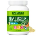 NATURELO Pflanzenproteinpulver, Vanille, 22g Protein - Non-GMO, Vegan, No Gluten, Dairy oder Soy - Keine künstlichen Aromen, synthetische Färbung, Konservierungsstoffe, oder Additive - 20 Servierungen