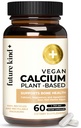 Zukunft Kind Vegan Kalziumergänzung - Pflanzenbasiertes Calcium Magnesium Supplement aus Island für Teeth & Knochen Unterstützung (60 Kapseln)