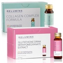 Relumines Advance Rejuvenating Collagen Beauty Drink – Apple Flavor & Beauty Glutathione Drink – Granatapfel Flavor | Refreshing, Nutrient-Rich Formel für Radiant Skin & Wellness – 1 Box Jede