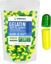 XPRS Nutra Größe 2 Leere Kapseln - 500 Graf Leere Gelatine Kapseln - Pillen DIY Kapsel Füllung - Pure Bovine Pill Gel Kapseln für Do-It-Yourself Ergänzungen (Green/Yellow)