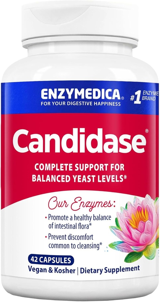 Enzymedica, Candidase, Verdauungsenzyme für gentle Cleansing Support, Gut Health & Digestion, 42 Count