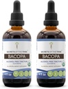 Secrets of the Tribe Bacopa USDA Organic | Alkoholfreier Extrakt, hochkarätige Kräutertropfen | Hergestellt aus 100% Certified Organic Bacopa (Bacopa Monnieri) Getrocknete Kräuter 2x4 Unze