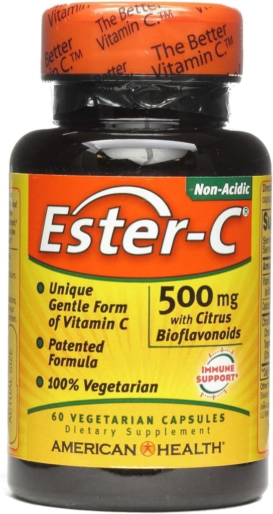 American Health, Ester-C, 500 Milligrammes, 60 Capsules de Veggie