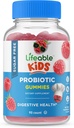 Lebensfähige Zucker Kostenlose Probiotika für Kinder – Große Verkostung natürliche Geschmack Gummy Supplement Kaubare – GMO Free, Vegetarisch, Glutenfrei – für Gut Gesundheit und Immununterstützung – für Kinder – 90 Gummis