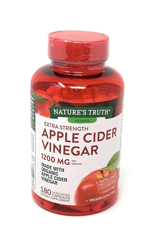 Nature's Truth Apple Cider Essig 1200 mg, 180 Kapseln
