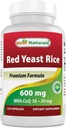 Best Naturals Red Yeast Rice mit CoQ10, 120 Kapseln - Herz-Kreislauf-Formel Enthält 600 mg Red Yeast Rice ans 30 mg CoQ10