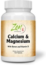 Zen Supplements - Hi Potency Calcium & Magnesium mit D3 & Boron für verbesserte Absorption, unterstützt Knochengesundheit & Knochendichte 100-Tabs