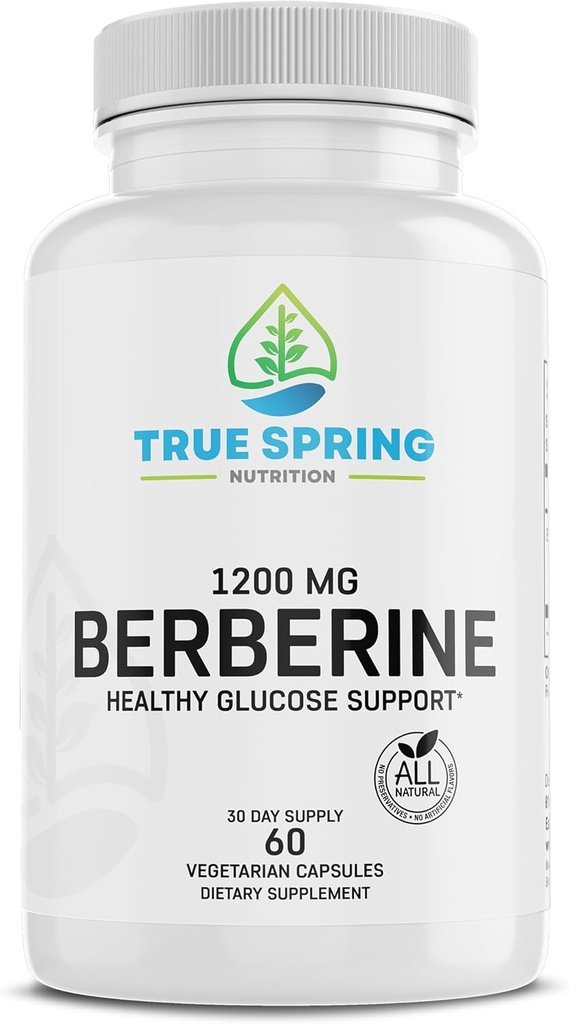 High-Strength Berberine Supplement 1200MG - Pflanzenbasierte Berberin HCl-Extrakt - Made in USA