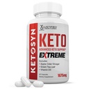 Ketosyn Keto ACV Extreme Pillen 1675 MG Keto Unterstützung Mischung Kapsel Alternative zu Keto ACV Gummie Formuliert mit Apfel Apfel Apfelessig Extra Virgin Olivenöl Pulver Grüner Tee Blatt 60 Kapseln