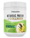 Metabolisches Proteinpulver mit Collagen, Whey Protein Powder Shake, hydrolysiertes Kollagen mit L-Glutamin für Stoffwechselunterstützung, Verdauung, Haut, Gelenke & Muskel, Low Carb Meal Ersatz, 17.06 Unze