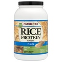 NutriBiotic Plain Rice Protein, 3 Lb (1.36kg) | Low Carb, Vegan & Raw Protein Powder | Grown and Processed without Chemicals, Gluten oder GMOs | Keto Friendly & Easy to Digest