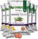 HERBION Naturals Ivy Leaf Cough Drops with Thyme & Licorice, Honey Lemon Flavor, Soothes Cough, for Adults & Children Over 6 Years, 125 Count, Pack of 5