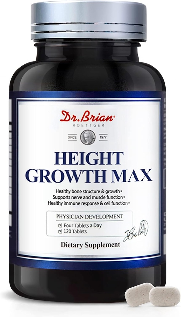 Höhenwachstum Maximizer - Wachstum Vitamine für Teens Höhe Knochenstärke & Grow Taller Natürlich, Kinder Vitamine GMO-frei, Alter 10+, 120 Tabletten