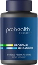 ProHealth Liposomal Glutathione, 500 mg pro Servieren | Master Antioxidant | Unterstützt gesundes Altern, zelluläre Gesundheit und Entgiftung | Evidence-Based & Third-Party getestet