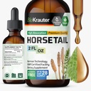 BIO KRAUTER Pferdeschwanz Tinktur - Pferdeschwanz Kräuter für Haarunterstützung - Reine Inhaltsstoffe - Alkohol und Zuckerfreie vegane Tropfen 2 Fl.Oz.