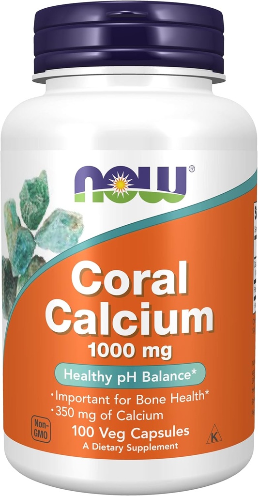 JETZT Coral Calcium 1000mg, 100 Kapseln (Pack von 2)