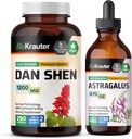 BIO KRAUTER Dan Shen 250 Kapseln & Astragalus Tincture 4 Fl. Oz.