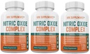 3 Flaschen Nitric Oxid Complex 3500mg pro Servieren L-Arginin HCL AAKG AKG Alpha Ketoglutarate Citrulline Malate 360 Gesamtkapseln